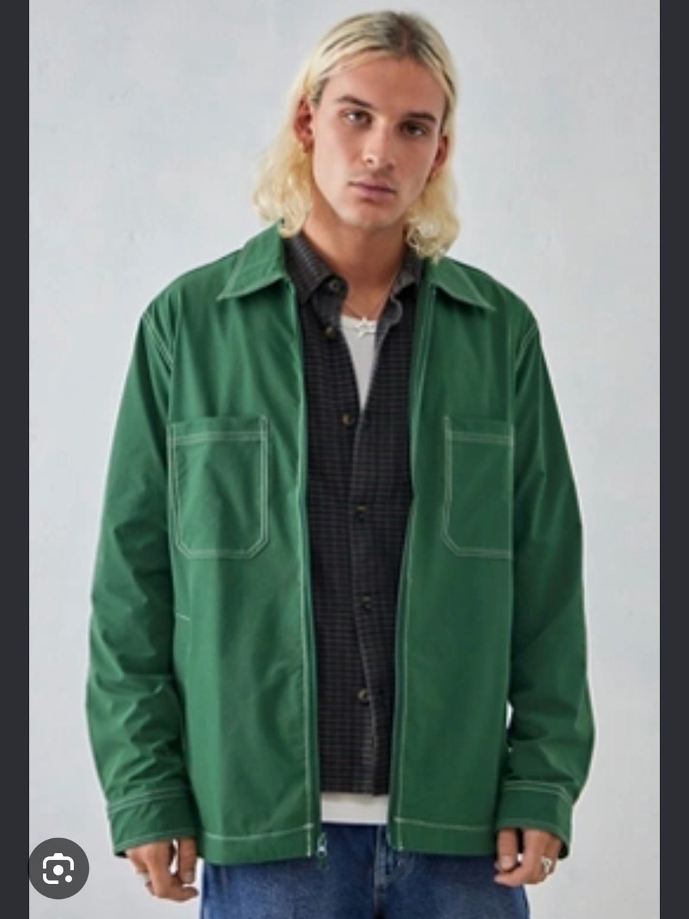 Urban Outfitters Green Zip Shirt Jacket/Matching Pants Set sold out everywhere